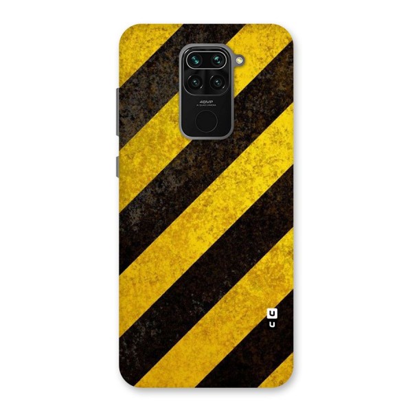 Shaded Yellow Stripes Back Case for Redmi Note 9