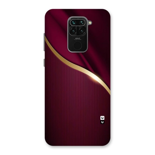 Smooth Maroon Back Case for Redmi Note 9