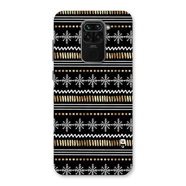 Snowflakes Gold Back Case for Redmi Note 9