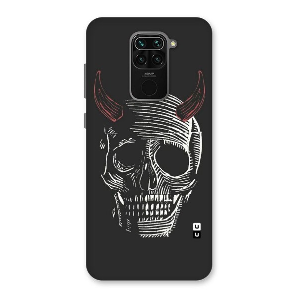 Spooky Face Back Case for Redmi Note 9