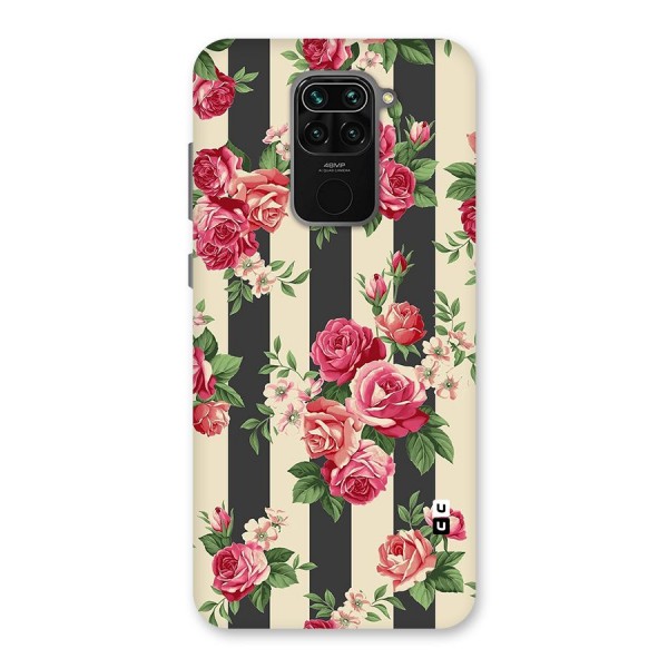 Stripes And Floral Back Case for Redmi Note 9