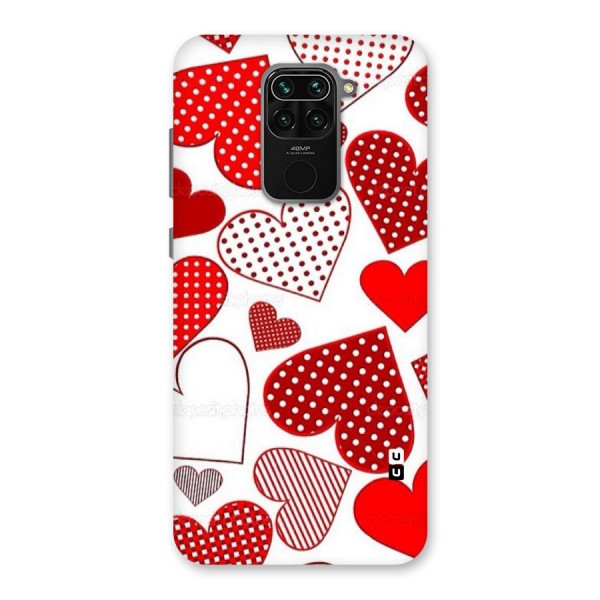 Style Hearts Back Case for Redmi Note 9