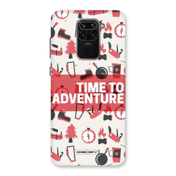 Time To Adventure Radiant Red Back Case for Redmi Note 9