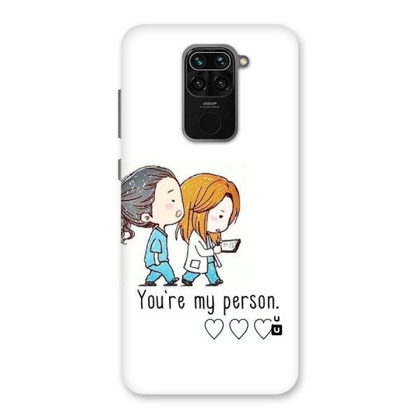 Two Friends In Coat Back Case for Redmi Note 9