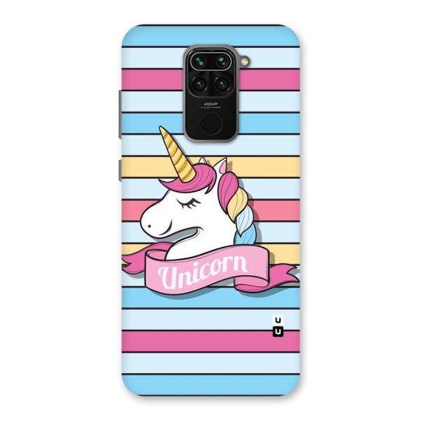 Unicorn Stripes Back Case for Redmi Note 9
