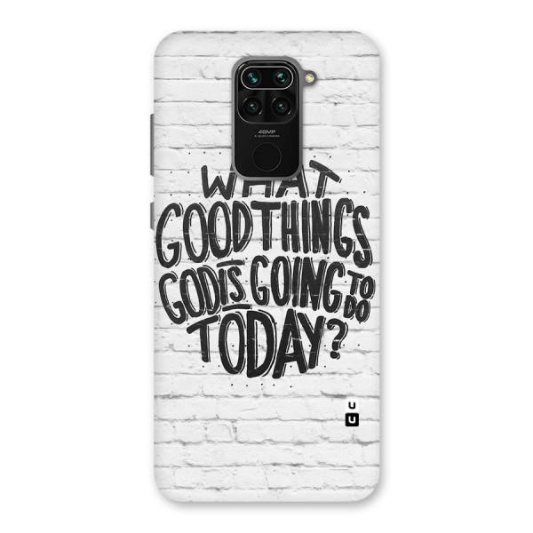 Wall Good Back Case for Redmi Note 9