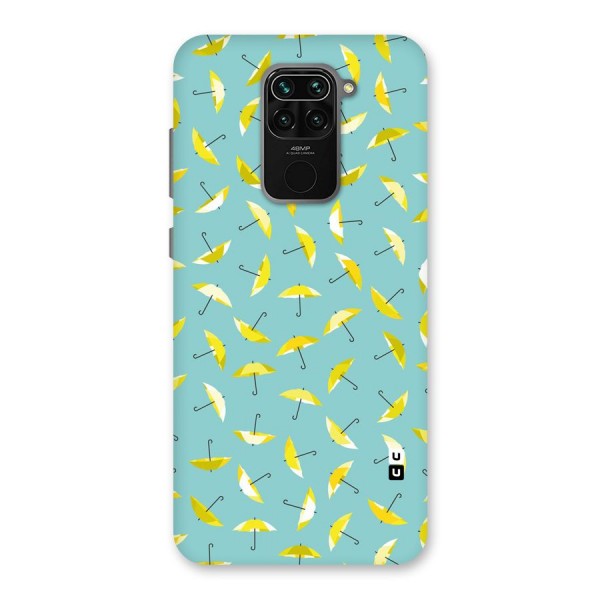 Yellow Umbrella Pattern Back Case for Redmi Note 9