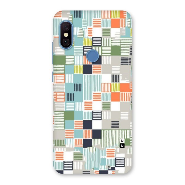 Tiny Boxes Stripes Back Case for Redmi Note 6 Pro