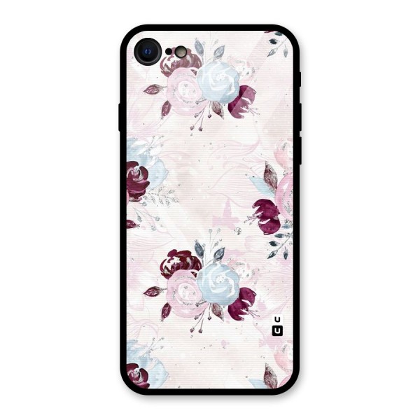 Artsy Florasy Glass Back Case for iPhone 7