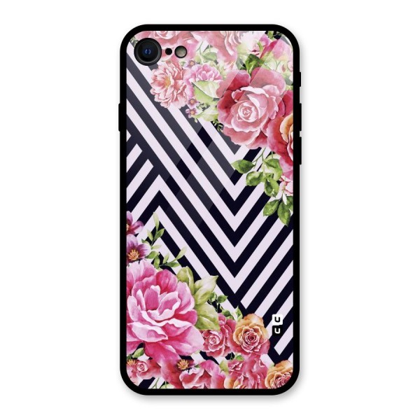 Bloom Zig Zag Glass Back Case for iPhone 7