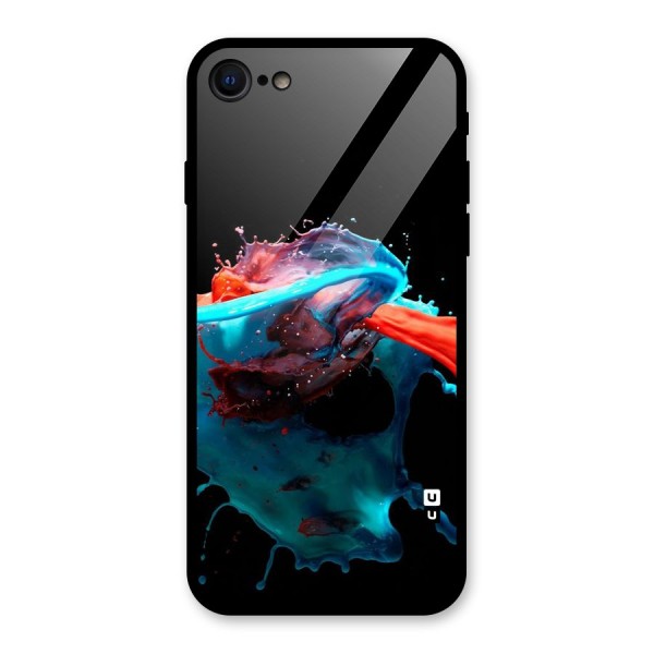 Colour War Glass Back Case for iPhone 7