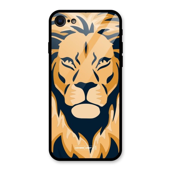 Designer Lion Glass Back Case for iPhone 7