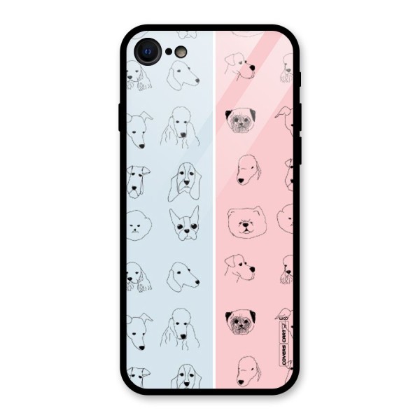Dog Cat And Cow Glass Back Case for iPhone 7