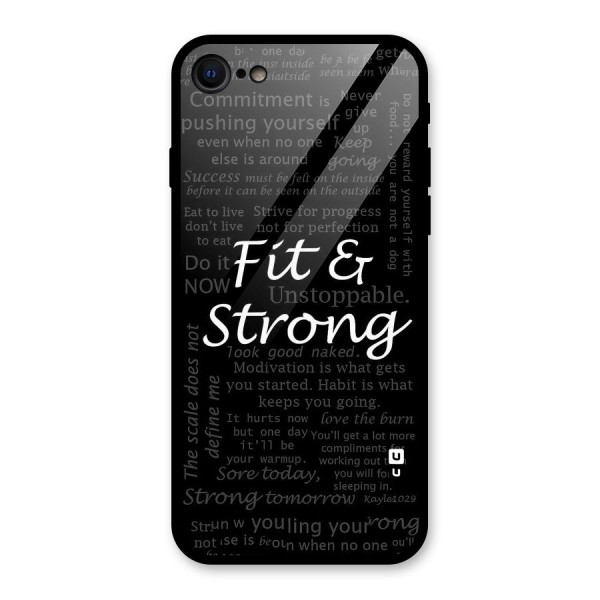 Fit And Strong Glass Back Case for iPhone 7