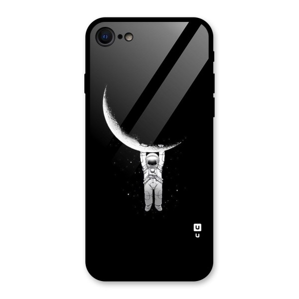 Hanging Astronaut Glass Back Case for iPhone 7