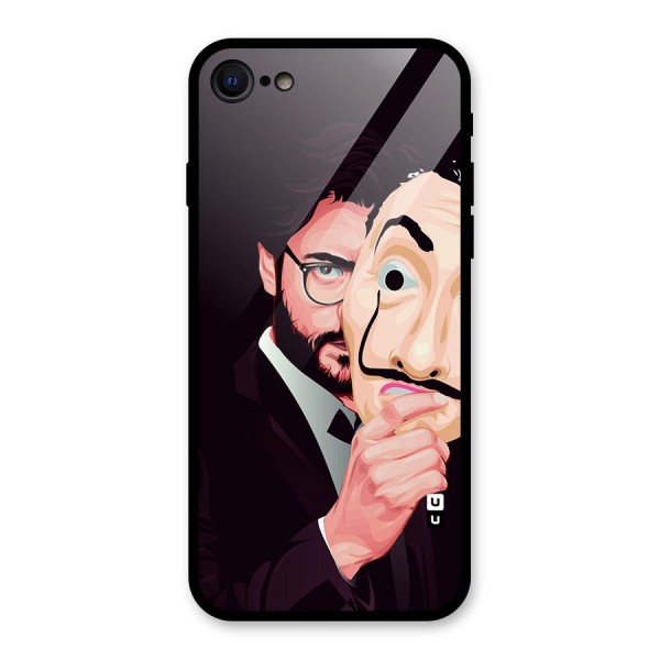 Money Heist Professor Art Glass Back Case for iPhone 7