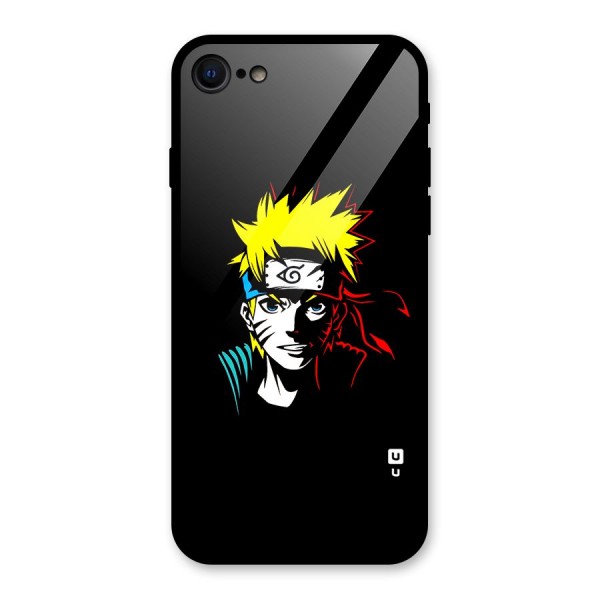 Naruto Pen Sketch Art Glass Back Case for iPhone 7