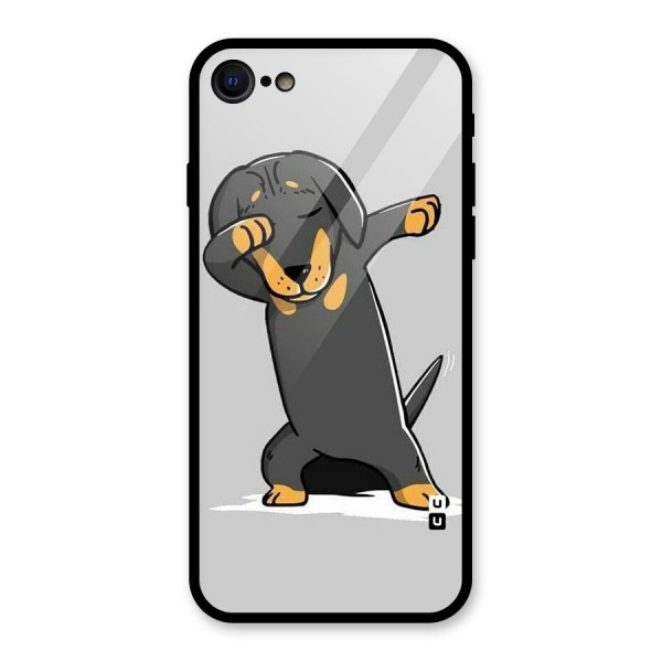 Puppy Dab Glass Back Case for iPhone 7