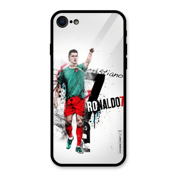 Ronaldo In Portugal Jersey Glass Back Case for iPhone 7
