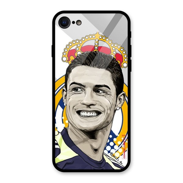 Ronaldo Madrid King Glass Back Case for iPhone 7