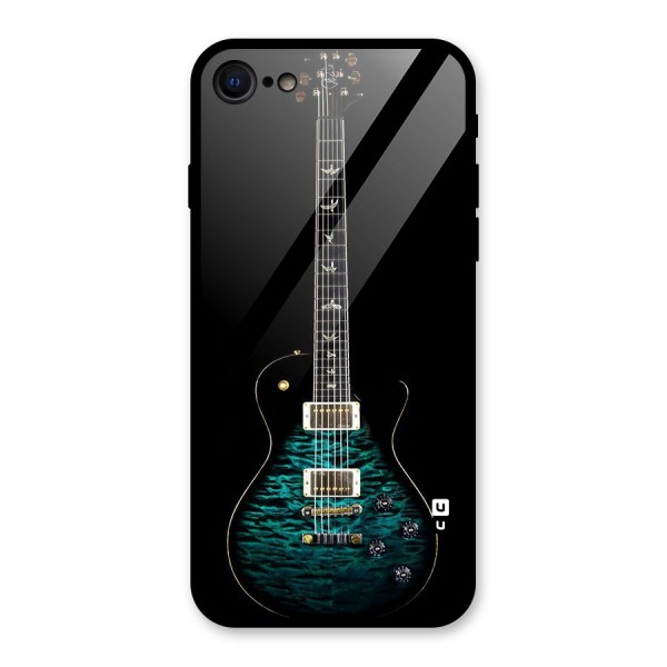 Royal Green Guitar Glass Back Case for iPhone 7