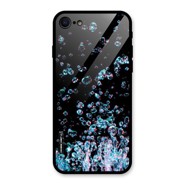 Water Droplets Glass Back Case for iPhone 7