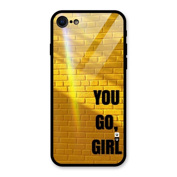 You Go Girl Wall Glass Back Case for iPhone 7