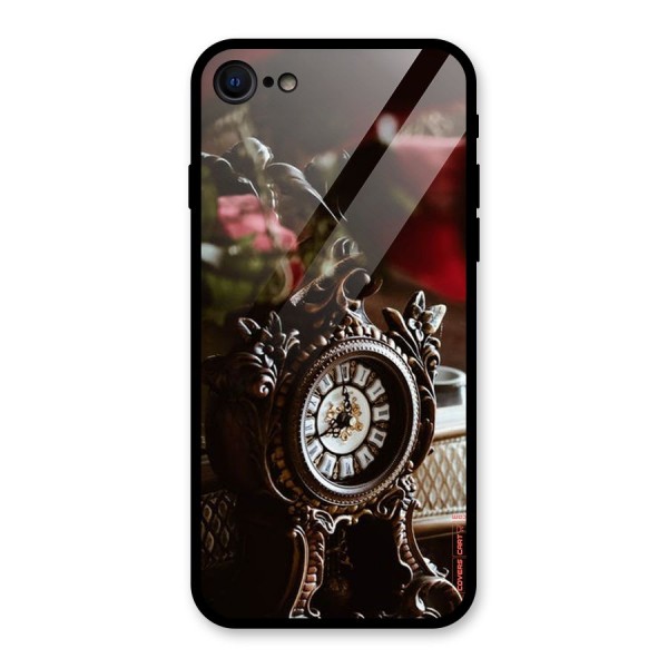 Ancient Clock Glass Back Case for iPhone 8