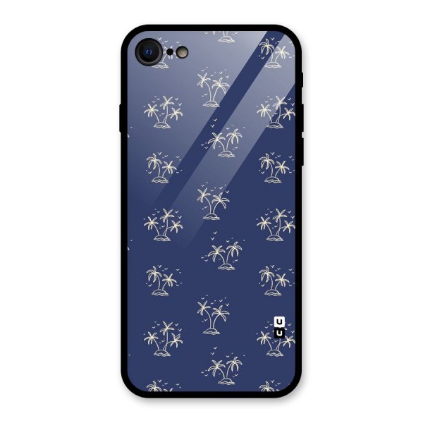 Beach Trees Glass Back Case for iPhone 8