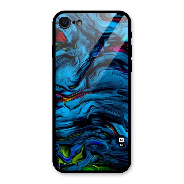 Beautiful Abstract Design Art Glass Back Case for iPhone 8