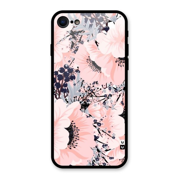 Beautiful Flowers Glass Back Case for iPhone 8