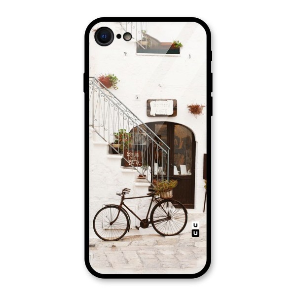 Bicycle Wall Glass Back Case for iPhone 8