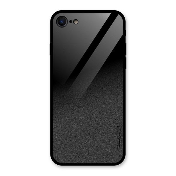 Black Grey Noise Fusion Glass Back Case for iPhone 8