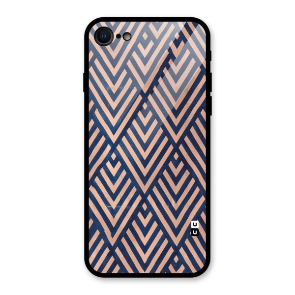 Blue Peach Glass Back Case for iPhone 8