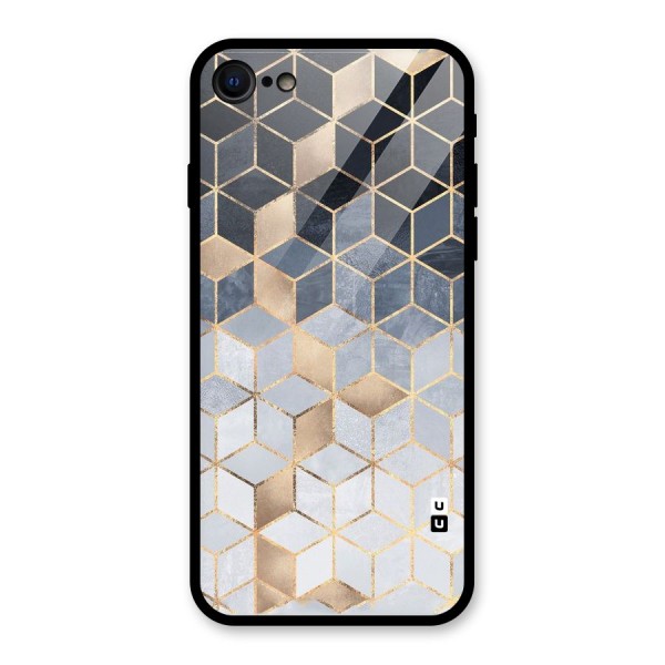 Blues And Golds Glass Back Case for iPhone 8