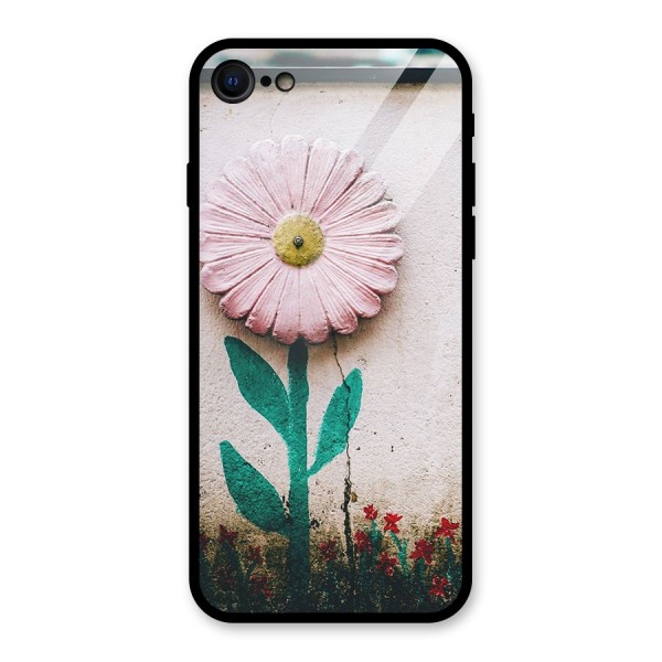 Creativity Flower Glass Back Case for iPhone 8