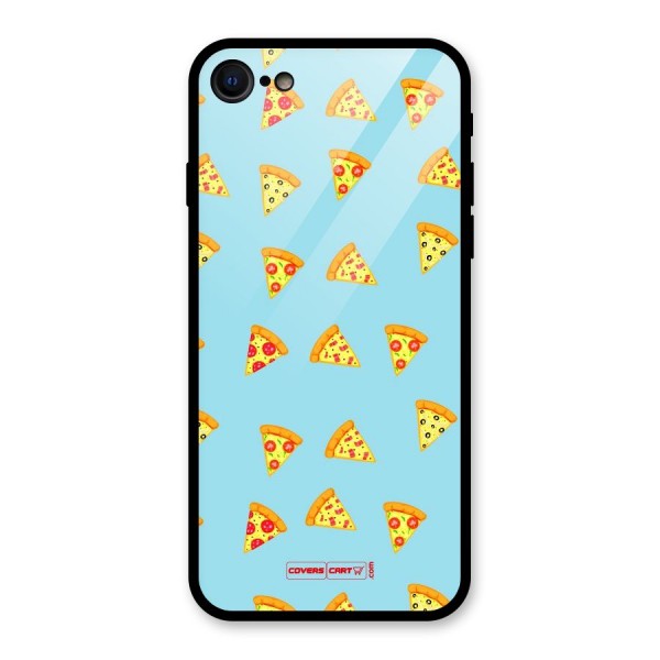 Cute Slices of Pizza Glass Back Case for iPhone 8