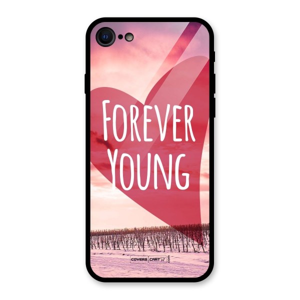 Forever Young Glass Back Case for iPhone 8