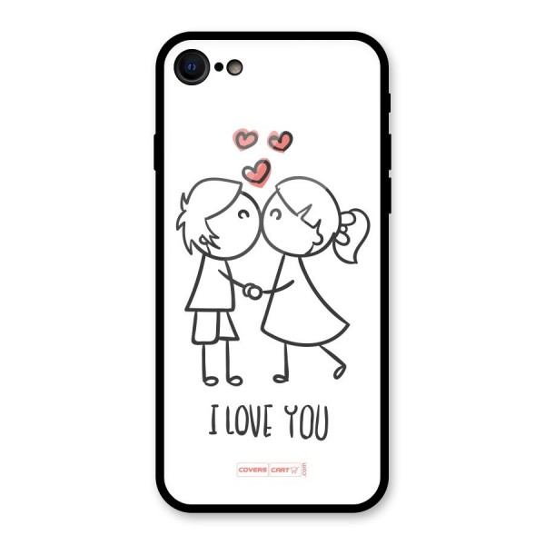 I Love You Glass Back Case for iPhone 8