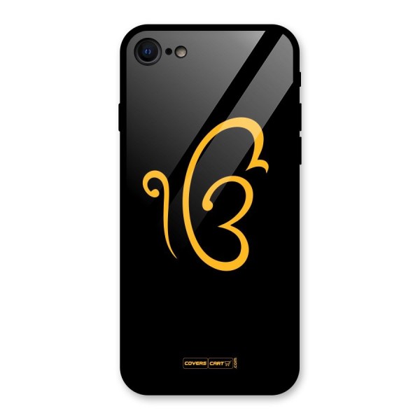 Ik Onkar Glass Back Case for iPhone 8