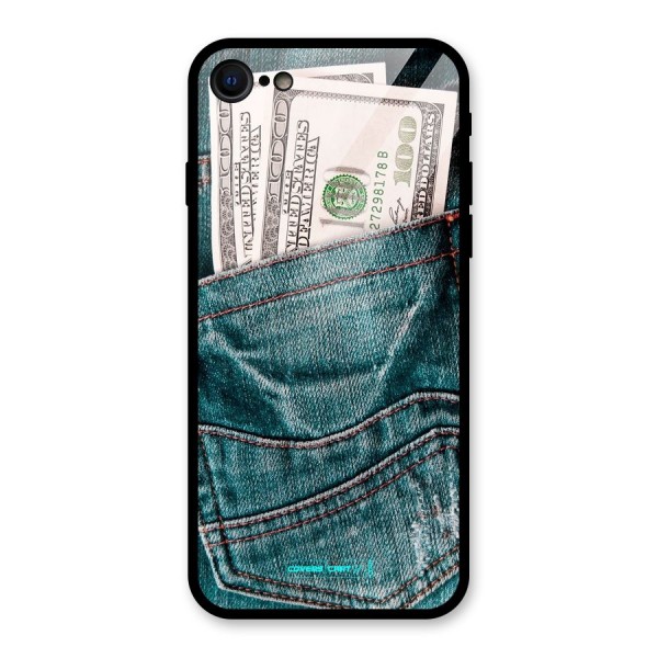 Money in Jeans Glass Back Case for iPhone 8