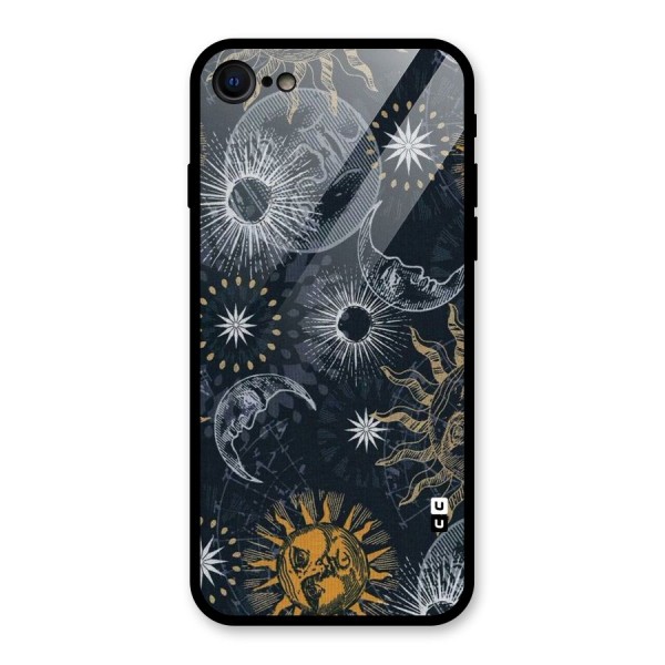 Moon And Sun Glass Back Case for iPhone 8