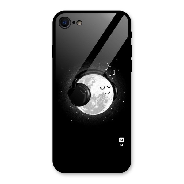 Music World Enjoying Glass Back Case for iPhone 8