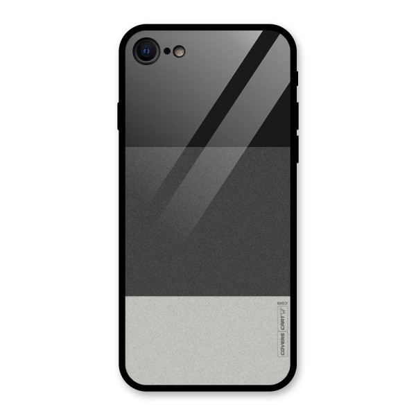 Pastel Black and Grey Glass Back Case for iPhone 8