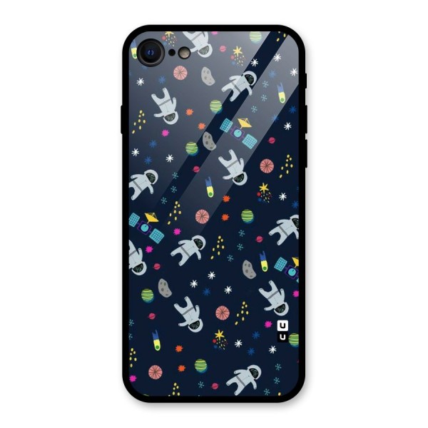 Spaceman Dance Glass Back Case for iPhone 8