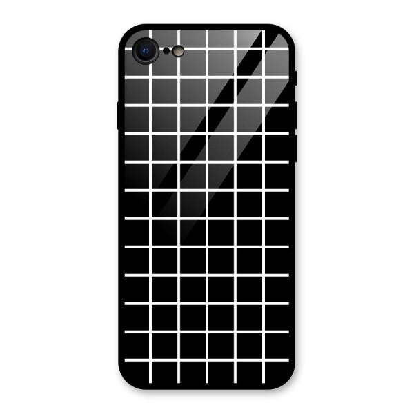 Square Puzzle Glass Back Case for iPhone 8