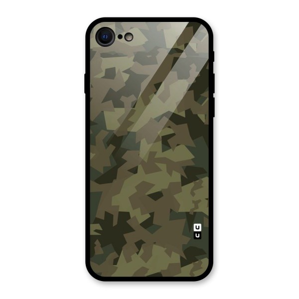 Army Abstract Glass Back Case for iPhone SE 2020