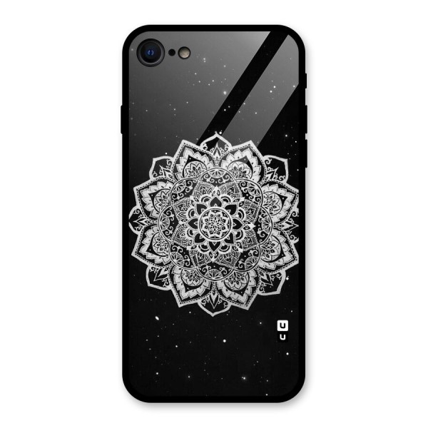Beautiful Mandala Design Glass Back Case for iPhone SE 2020