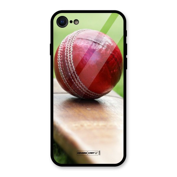 Cricket Bat Ball Glass Back Case for iPhone SE 2020