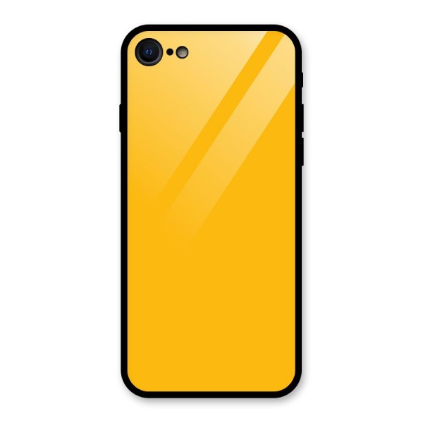 Gold Yellow Glass Back Case for iPhone SE 2020